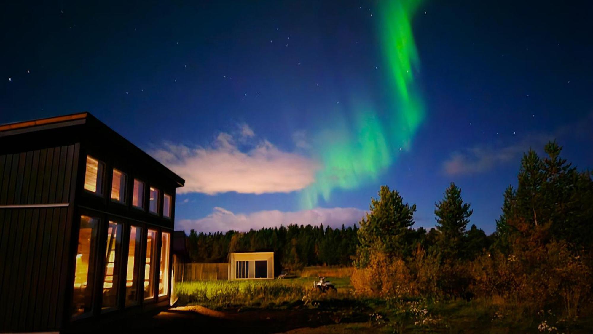 Reindeer River Lights Lodge Kiruna Exteriér fotografie